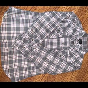 Fleece lined Grey Plaid shirt